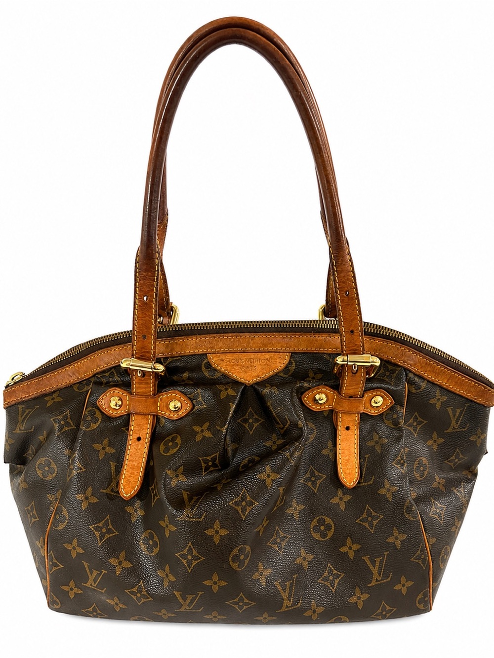 Louis Vuitton Monogram Canvas Brown and Tan Shoulder Bag